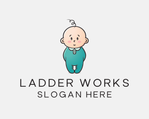 Cute Baby Infant logo design