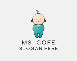 Cute Baby Infant logo design