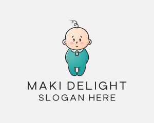 Cute Baby Infant logo design