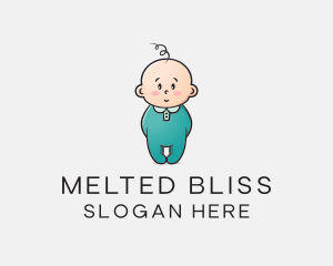 Cute Baby Infant logo design