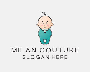 Cute Baby Infant logo design