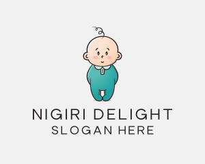 Cute Baby Infant logo design