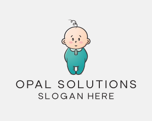 Cute Baby Infant logo design