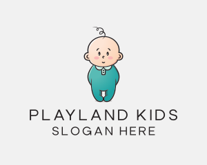 Cute Baby Infant logo design