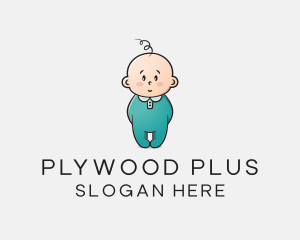 Cute Baby Infant logo design