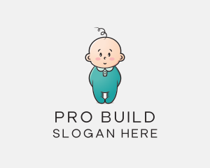 Cute Baby Infant logo design