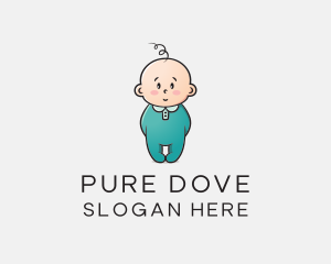 Cute Baby Infant logo design