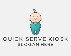 Cute Baby Infant logo design