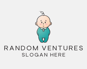 Cute Baby Infant logo design