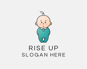 Cute Baby Infant logo design