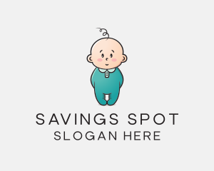 Cute Baby Infant logo design