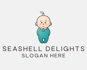 Cute Baby Infant logo design