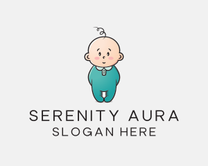 Cute Baby Infant logo design