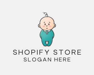 Cute Baby Infant logo design