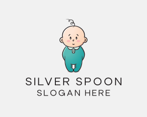 Cute Baby Infant logo design