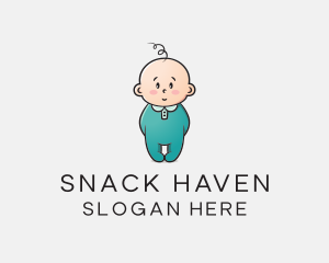 Cute Baby Infant logo design