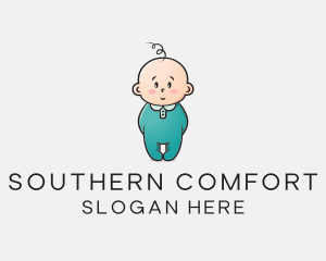 Cute Baby Infant logo design