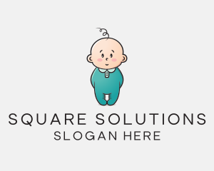 Cute Baby Infant logo design