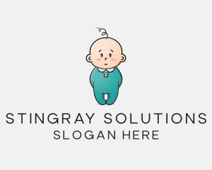 Cute Baby Infant logo design