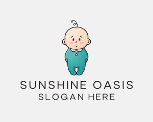 Cute Baby Infant logo design