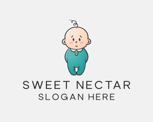 Cute Baby Infant logo design