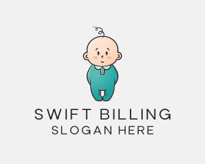 Cute Baby Infant logo design