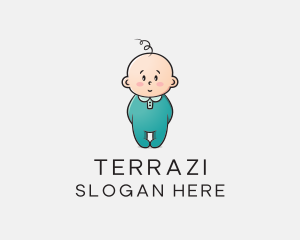 Cute Baby Infant logo design