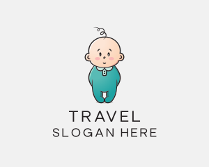 Cute Baby Infant logo design