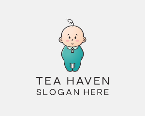 Cute Baby Infant logo design