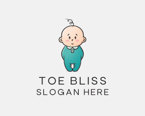 Cute Baby Infant logo design