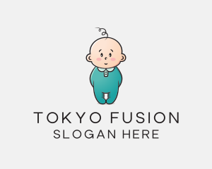 Cute Baby Infant logo design