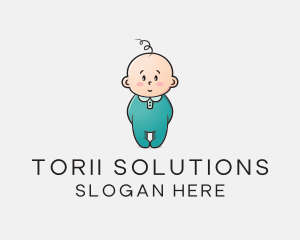 Cute Baby Infant logo design