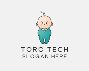 Cute Baby Infant logo design