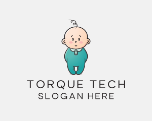 Cute Baby Infant logo design