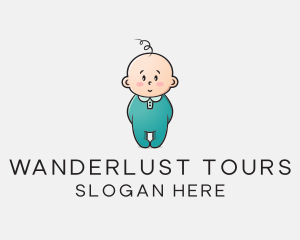 Cute Baby Infant logo design