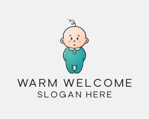 Cute Baby Infant logo design