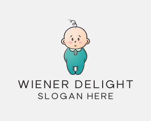 Cute Baby Infant logo design