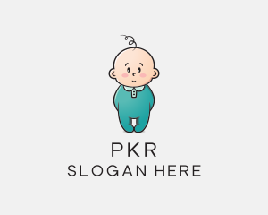 Cute Baby Infant logo design