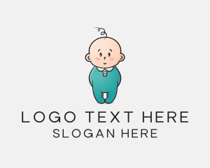 Cute Baby Infant Logo