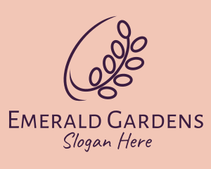 Violet Orchid Flower Shop logo design