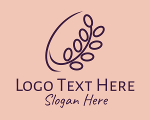 Botanical-skincare - Violet Orchid Flower Shop logo design