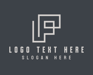 Corporate - Contractor Company Letter P logo design