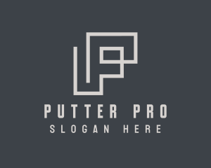 Contractor Company Letter P logo design