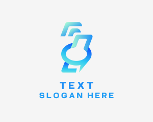 Mobile Messaging App logo design