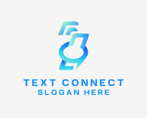 Texting - Mobile Messaging App logo design