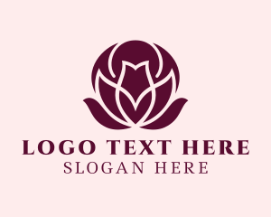 Flower - Beauty Lotus Spa logo design