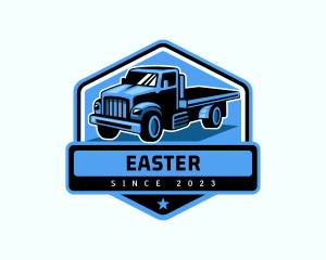 Distribution - Truck Automotive Forwarding logo design