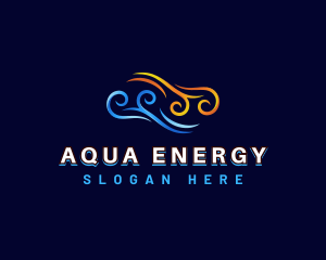 Cooling Heating Energy logo design