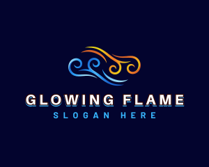 Cooling Heating Energy logo design