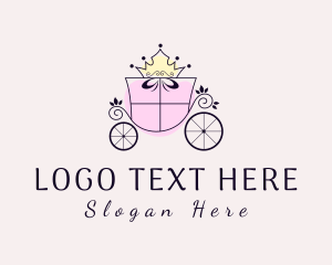 Present - Gift Chariot Wheel logo design